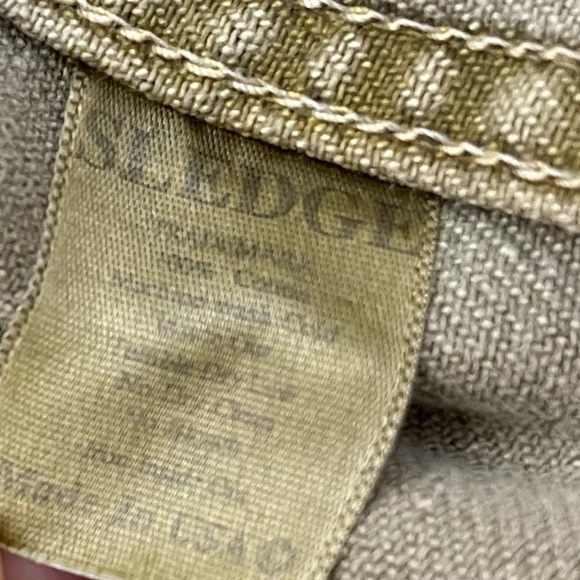 Sledge Jean Jacket Olive Green Distressed Vintage Y2K - Picture 7 of 8